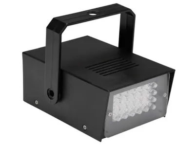 Zdjęcie produktu dla Mini stroboskop z białymi diodami LED - 24 diody LED - zasilanie bateryjne