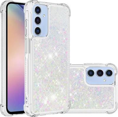 Produktbild von Samsung Galaxy A16 Hülle - Coverup Liquid Glitzer Back Cover - Weiß
