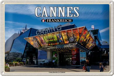 Produktbild von Blechschild Reise 30x20cm Cannes Frankreich Casino Barrière