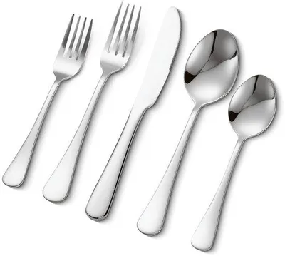 Image de set de 30 couverts - Couverts pour 6 personnes - Set de couteaux, fourchettes et cuillères