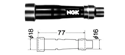 Produktbild von NGK Zündkerzenstecker 8370 14mm Phenol