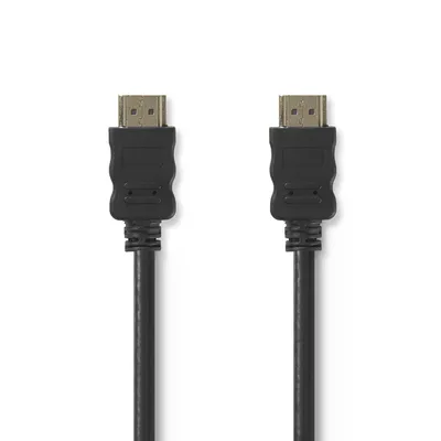 Image de Câble HDMI haute vitesse NEDIS 4K 3D Ethernet plaqué or 5 m noir CVGP34000BK50