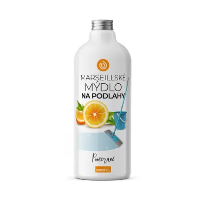 Obrázek produktu pro Čistič na podlahy z Marseillského mýdla Pomeranč 1L