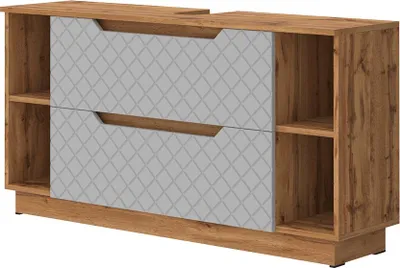 Obrázek produktu pro Dolní skříňka pod dřez Vicco Lotta Šedá 119.2 x 62.5 cm se 2 zásuvkami, Model 58578