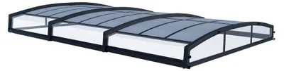 Produktbild von Palram - Canopia Aluminium Poolüberdachung Majorca 46 Anthrazit 670x457x81 cm