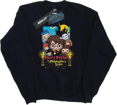 Produktbild von Harry Potter - "Philosopher's Stone Junior" Sweatshirt für Damen BI6814 (XL) (Schwarz)