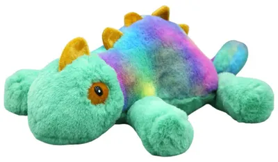 Image de Peluche Lean, mascotte câline, caméléon multicolore, 45 cm