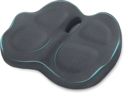Produktbild von Orthopädisches Sitzkissen – Ergonomisches Bürostuhl-Kissen aus Memory-Schaum – Rutschfestes Ischias-Kissen für Auto – Büro