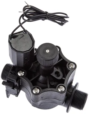 Elektroventil 3/4" männlich, schwarz, 3 Stück, 0,4-12 bar