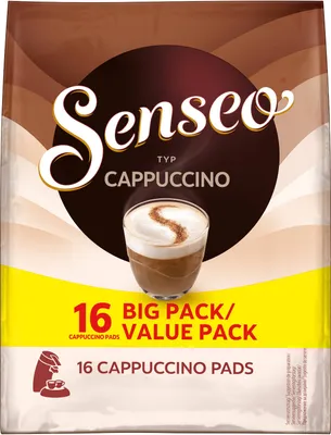 Produktbild von SENSEO Pads Typ Cappuccino Senseopads 5 x 16 Getränke Kaffeepads Vorteilspack