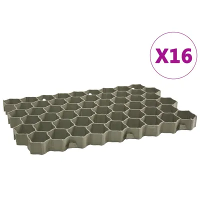 Obrázek produktu pro vidaXL Trávníková voština 16 ks. Zelené 60x40x3 cm plastové