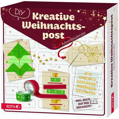 Produktbild von Adventskalender 'Adventskalender Kreative Weihnachtspost' bestückt