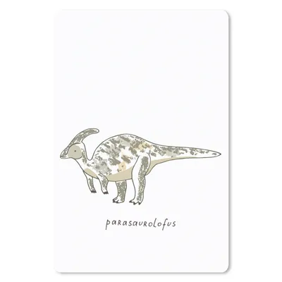 Produktbild von MuchoWow® Mauspad Mousepad Kinderzimmer - Parasausolophus - Dinosaurier - Junge - Mädchen - Kind 40x60 cm - Mousepads - Maus Mat - Pad - Mausunterlage - Schreibtisch Accesoire