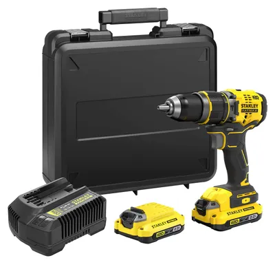 Produktbild von STANLEY FATMAX 18V V20 Bürstenloser Schlagbohrschrauber-Kit, Akku-Bohrmaschine,