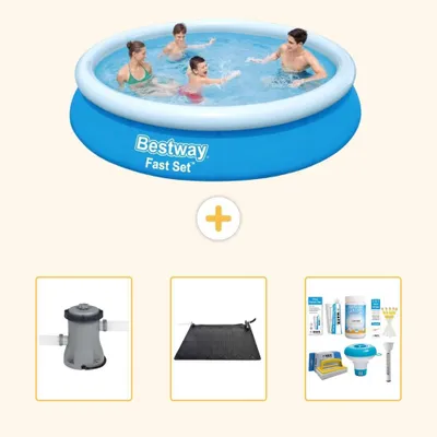 Immagine prodotto di Bestway Fast Set, piscina rotonda - 366x76 cm - 4 pezzi - Modello S22663