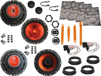 Produktbild von JBL Lautsprecher für VW Golf 6 Bj 08 – 13 Tür Vorne hinten Dämmmatte Bügel 1040W