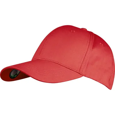 Produktbild von CrisMa 6 Panel Baseballcap aus recycelter Baumwolle / Farbe: rot