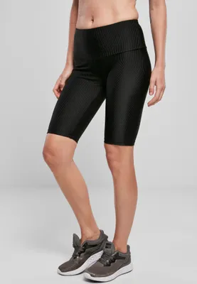Obrázok produktu pre Urban Classics dámske šortky Dámske lesklé cyklistické šortky s vysokým pásom Black-XL