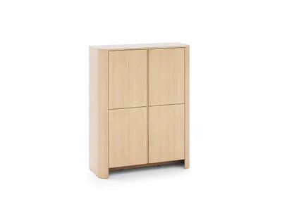 Zdjęcie produktu dla Komoda BARI z drewna dębowego Vicenza – nowoczesna komoda do salonu, 103 cm