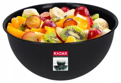 Zdjęcie produktu dla KADAX miska Kuchenna Plastikowa Do Sałatek 1 L Antracyt