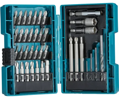 Image de Makita B-54106, 38 Stück(e), Flach, Phillips, Torx, 1/4", PH 2, PH 3, PZ 1, PZ 2, PZ 3, T10, T15, T20, T25, T27, T30, T40