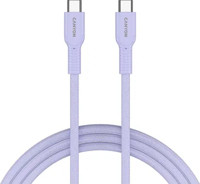Image de Canyon OnWire CCAP60CL, 1 m, USB-C / USB-C, 60W PD, 480Mbps, tressé, violet
