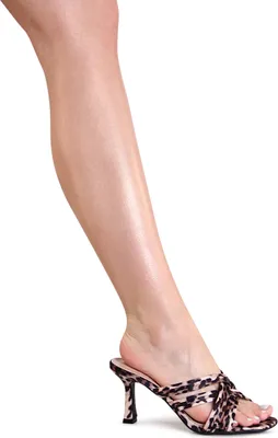 Produktbild von topschuhe24 3143 Damen Pantoletten Sandalen Mules, Farbe:Leooptik, Größe:36 EU