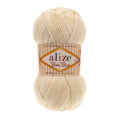 Produktbild von 100g Strickgarn ALIZE Baby Best uni Babywolle Wolle Antipilling, freie Farbwahl