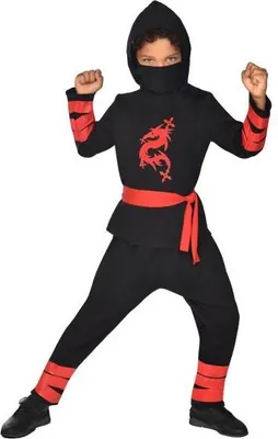 Zdjęcie produktu dla Czarny kostium wojownika ninja dla dzieci