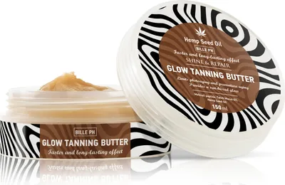 Produktbild von BODI BEAUTY Glow Tanning Butter Oil pro bronzové opálení - samoopalovací a bronzující krém s olivovým a kokosovým olejem - SPF 0 150ml