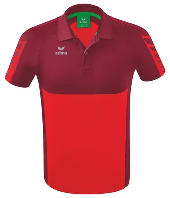 Produktbild von Erima Six Wings Poloshirt Rot/Bordeaux - XL