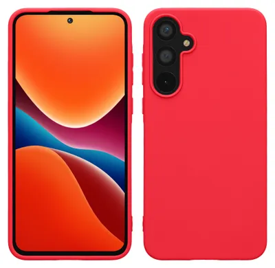 Produktbild von kwmobile Handyhülle für Samsung Galaxy A55 5G Hülle - TPU Case - Kabelloses Laden - Schutzhülle Cover in Neon Pink