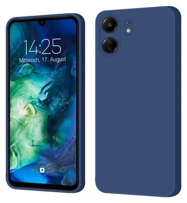Produktbild von Hülle für Xiaomi Redmi 13C Case Cover Bumper Smartphone Softgrip Schutzhülle Farbe: Blau