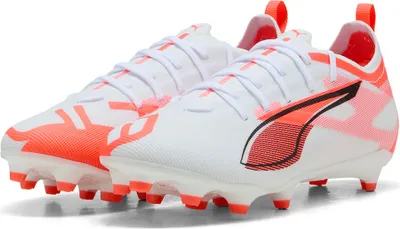 Produktbild von Puma Ultra 5 Pro FG/AG Jr Fußballschuhe Kinder weiß schwarz glowing rot Gr 33