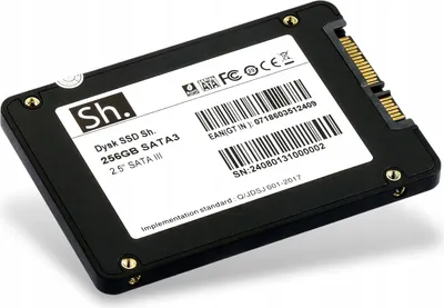 Produktbild von SSD 256GB Sh. SATA III 2.5'' 3D TLC NAND FLASH 551/515MB FÜR PC