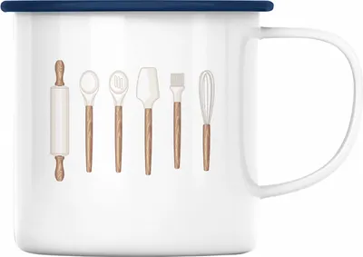 Produktbild von Trendation - Koch Emaille Tasse Geschenk Ist Mir Egal Ich Koch Das Jetzt So Köchin Geschenkidee (Blau)