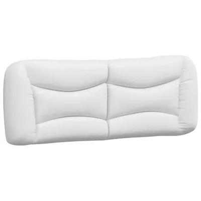Image de Coussin de tête de lit Hvar blanc 140 cm similicuir