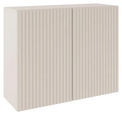 Produktbild von Selsey Sunds – Sideboard mit geriffelten Lamellenfronten, 2-türig, Kaschmirbeige, 100 cm