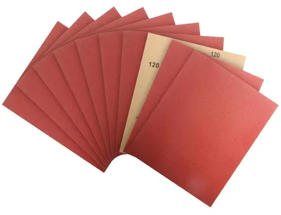Produktbild von Schleifpapier Set 10 Stück Körnung 120 23 x 28 cm für Holz Metall Lack Wände Glas