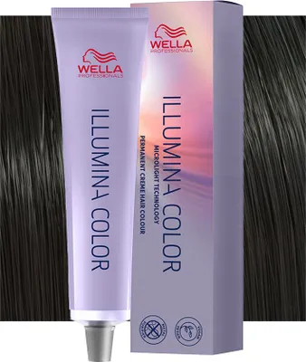 Produktbild von Wella Illumina Color, Braun, 4/, Frauen, 60 ml, Alle Haare, Farbspeichernd, Schutz, Glanz