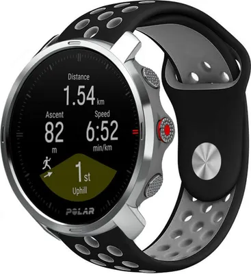 Produktbild von Strap-it Polar Grit X Sportarmband (Schwarz/Grau)