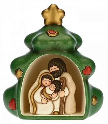 Mini-Krippe für Weihnachtsbaum, Keramik, 23 cm