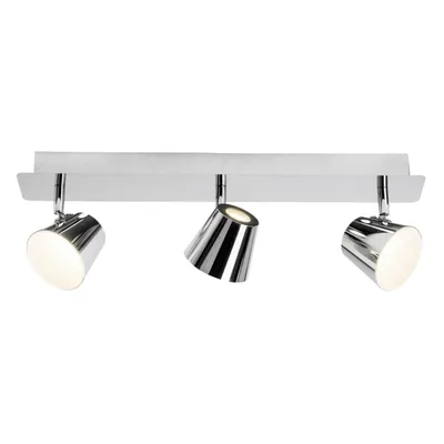 Produktbild von Brilliant LED Wand- & Deckenleuchte Torsion Chrom 3 x 6W 1950lm warmweiß 3000K schwenkbar