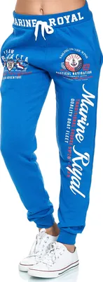 Produktbild von Damen Jogginghose | 100 % Baumwolle | Marine 512 R.Blau L