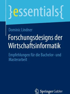 Produktbild von Forschungsdesigns der Wirtschaftsinformatik