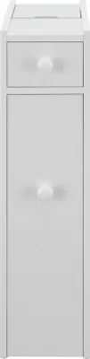 Produktbild von Badezimmerschrank Kihniö Nischenregal Küchenschrank Weiß Mehrzweckschrank mit Schubladen Badschrank schmal