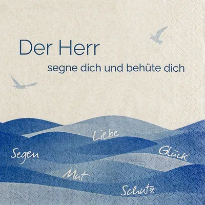 Produktbild von RP 20 Servietten Eco Line Segen - Derr Herr behüte dich Eco 33x33cm