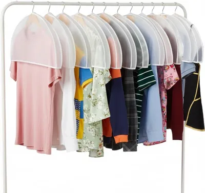 Produktbild von Kleidersäcke 12 Stück - Kleiderschutzhüllen mit Schulteröffnung - Staubdichte Kleiderhüllen für Hemden Jacken Anzüge Pullover - Aufbewahrungstaschen