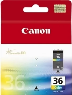 Produktbild von Canon CLI-36 Color Cartridge, Schwarz, cyan, magenta, Gelb, Tintenstrahl