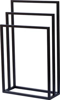 Produktbild von YULKA Handtuchständer 60x83x20 dreifach Handtuchhalter Freistehend Badezimmer | aus Metall Industrial-Style Handgefertigt